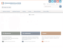 Tablet Screenshot of commissionaires.ca